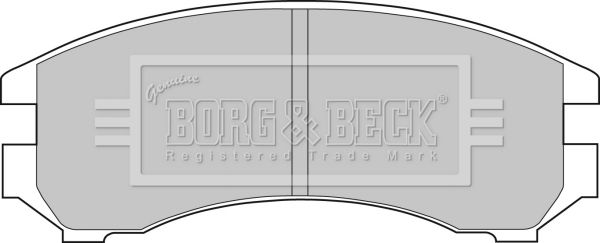 BORG & BECK Комплект тормозных колодок, дисковый тормоз BBP1051